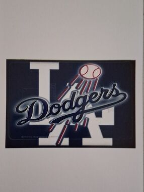 Los Angeles Dodgers Logo Sticker - Navy, White, Red